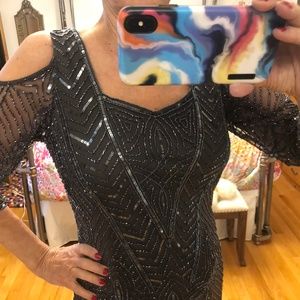 Party dress dark grey